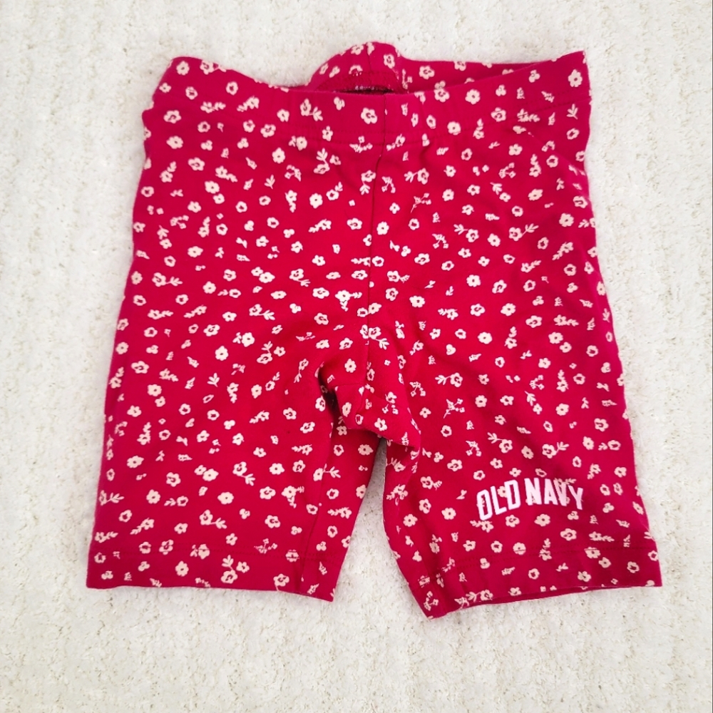 Pink Flower Print Old Navy Bike Short Size Small